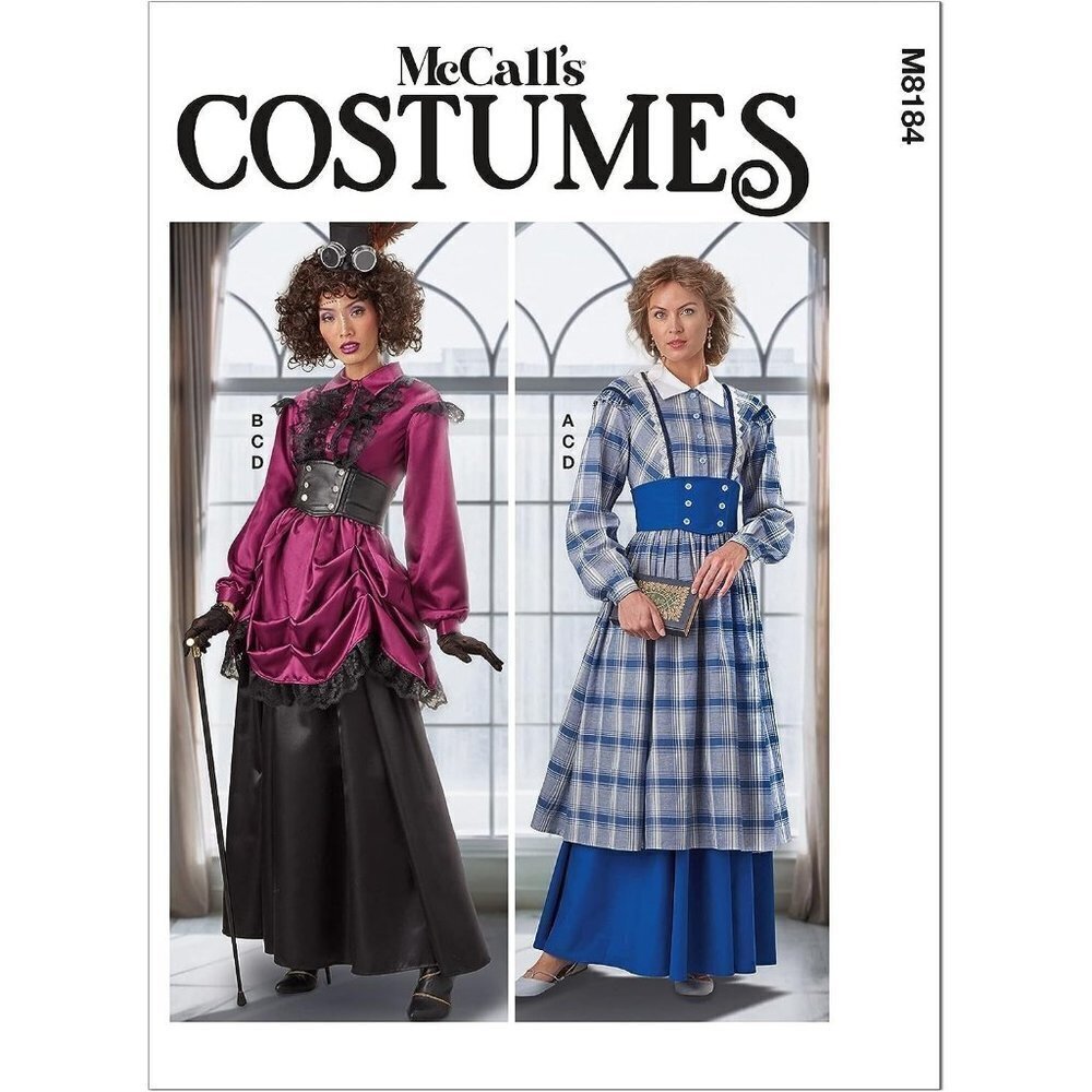 McCalls Sewing Pattern 8184 Costume Steampunk Adventurer Dress Misses Size 6-14